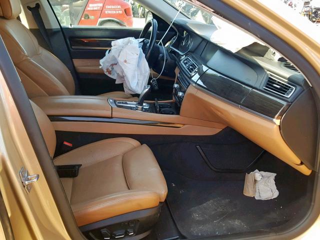 WBAKB4C5XCC576924 - 2012 BMW 740 LI GOLD photo 5