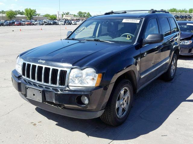 1J4HR58265C697816 - 2005 JEEP GRAND CHER BLACK photo 2