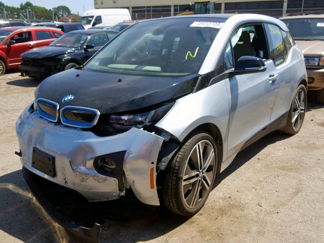 WBY1Z2C5XFV555819 - 2015 BMW I3 BEV SILVER photo 2