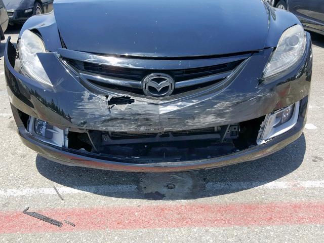 1YVHZ8CH2A5M55813 - 2010 MAZDA 6 I BLACK photo 9