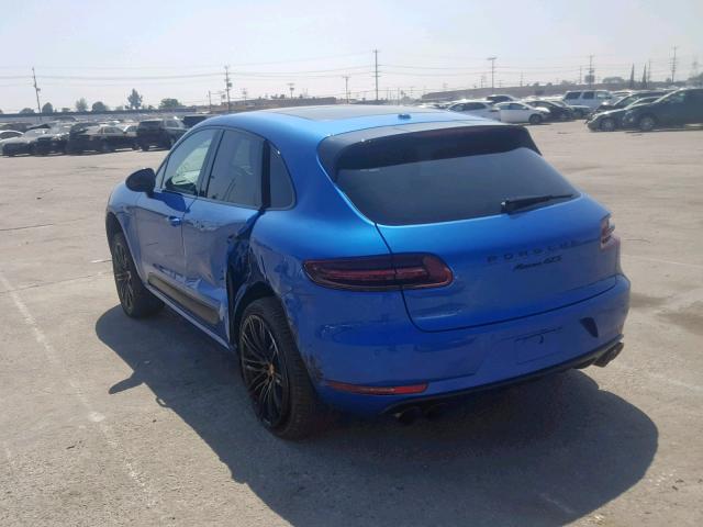 WP1AG2A57HLB50265 - 2017 PORSCHE MACAN GTS BLUE photo 3