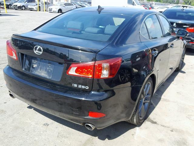 JTHBF5C20B5147084 - 2011 LEXUS IS 250 BLACK photo 4