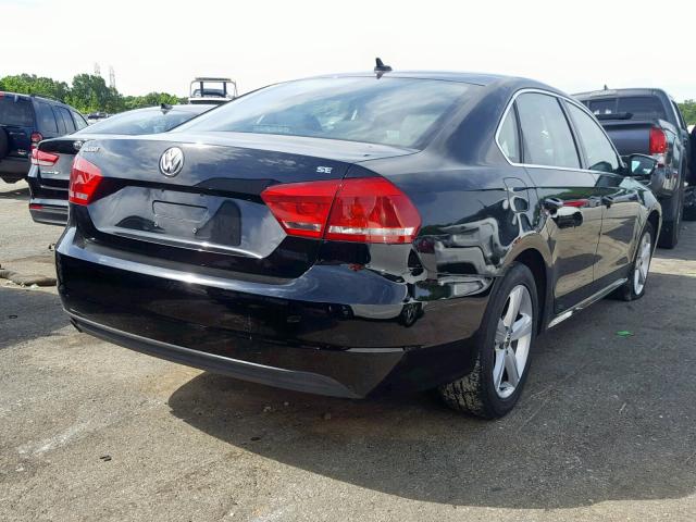 1VWBH7A35DC005554 - 2013 VOLKSWAGEN PASSAT SE BLACK photo 4