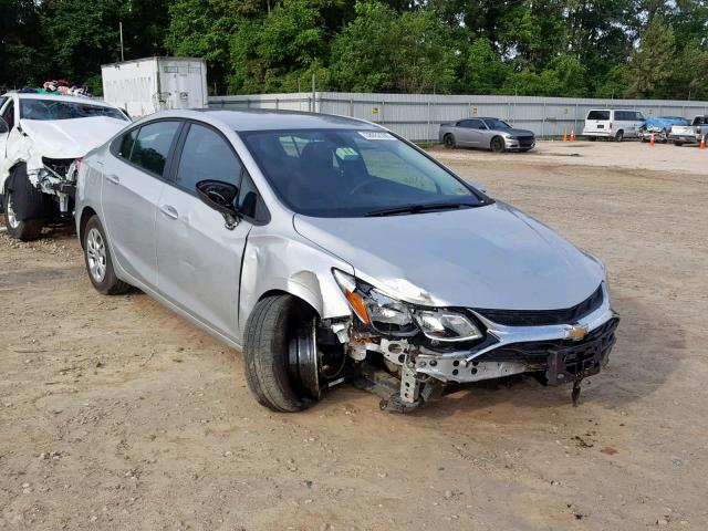 1G1BJ5SM5K7104358 - 2019 CHEVROLET CRUZE SILVER photo 1