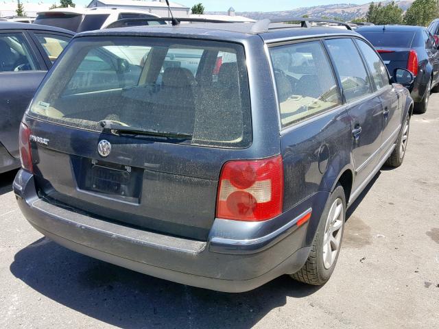 WVWVD63B34E263182 - 2004 VOLKSWAGEN PASSAT GLS BLUE photo 4