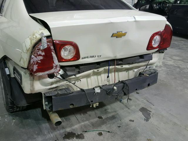 1G1ZC5E16BF267407 - 2011 CHEVROLET MALIBU 1LT WHITE photo 9