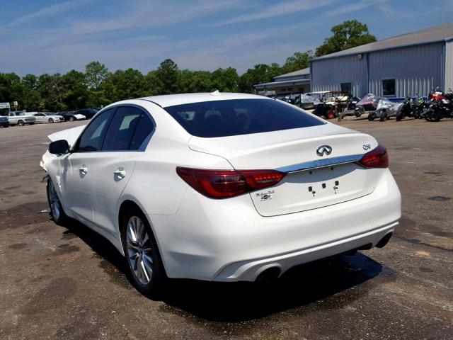 JN1EV7AP3JM356452 - 2018 INFINITI Q50 LUXE WHITE photo 3