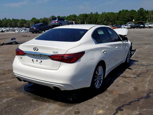 JN1EV7AP3JM356452 - 2018 INFINITI Q50 LUXE WHITE photo 4