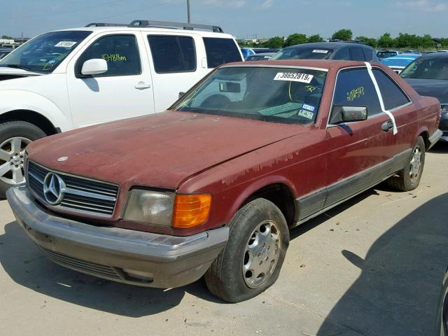 WDBCA43A7DB005811 - 1983 MERCEDES-BENZ 380 SEC RED photo 2