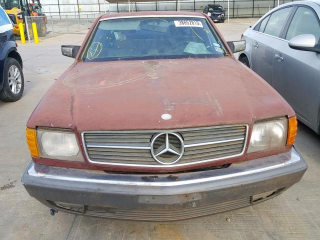 WDBCA43A7DB005811 - 1983 MERCEDES-BENZ 380 SEC RED photo 9