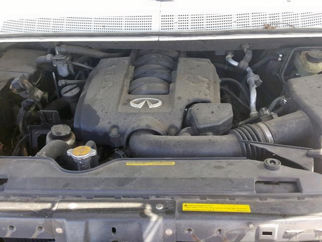 5N3AA08A54N812579 - 2004 INFINITI QX56 WHITE photo 7