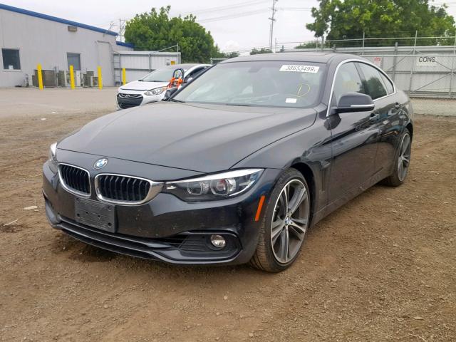 WBA4J1C51JBM11292 - 2018 BMW 430I GRAN BLACK photo 2