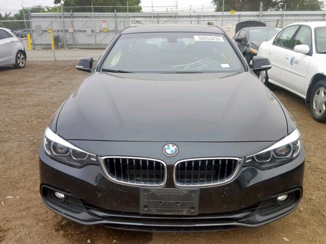 WBA4J1C51JBM11292 - 2018 BMW 430I GRAN BLACK photo 9