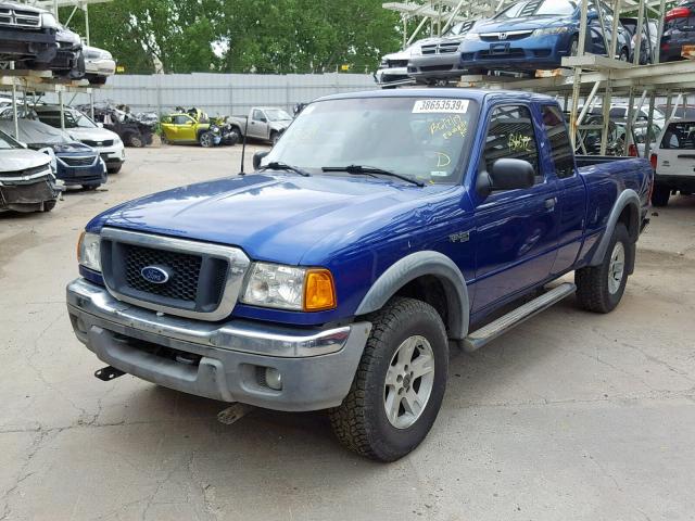 1FTZR45E44PB53938 - 2004 FORD RANGER SUP BLUE photo 2