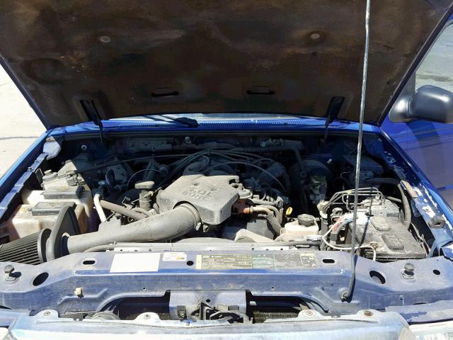 1FTZR45E44PB53938 - 2004 FORD RANGER SUP BLUE photo 7