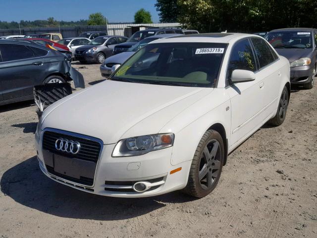 WAUAF78E75A530363 - 2005 AUDI A4 2.0T WHITE photo 2