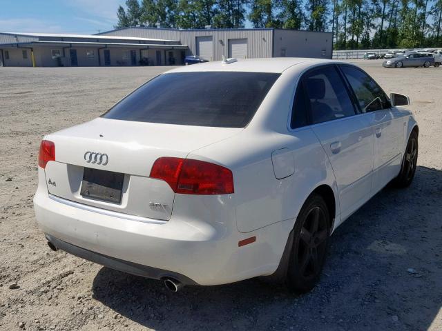 WAUAF78E75A530363 - 2005 AUDI A4 2.0T WHITE photo 4