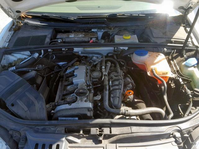 WAUAF78E75A530363 - 2005 AUDI A4 2.0T WHITE photo 7