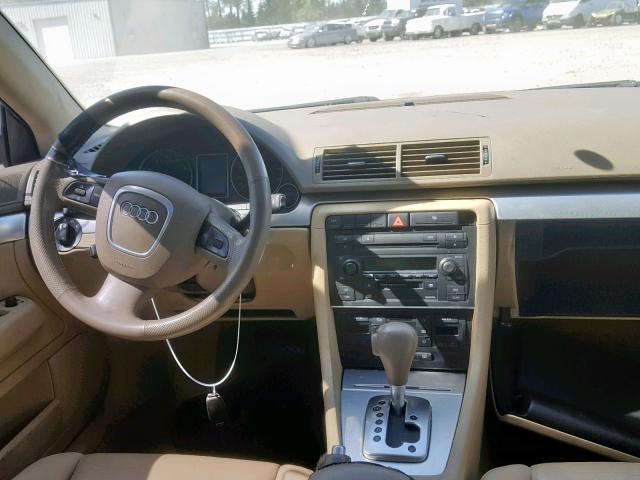 WAUAF78E75A530363 - 2005 AUDI A4 2.0T WHITE photo 9