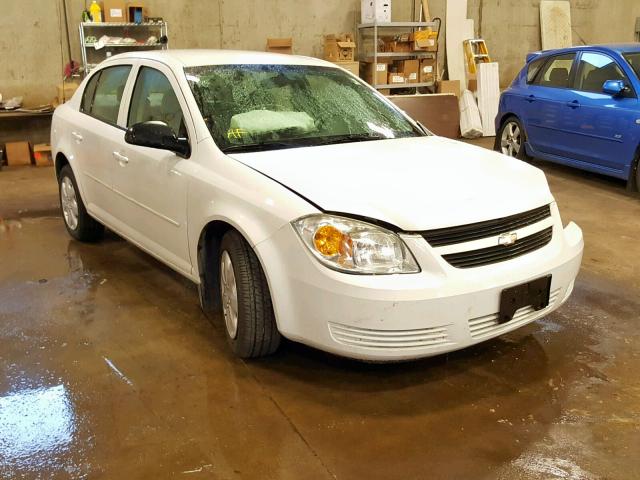 1G1AK52F857632233 - 2005 CHEVROLET COBALT WHITE photo 1