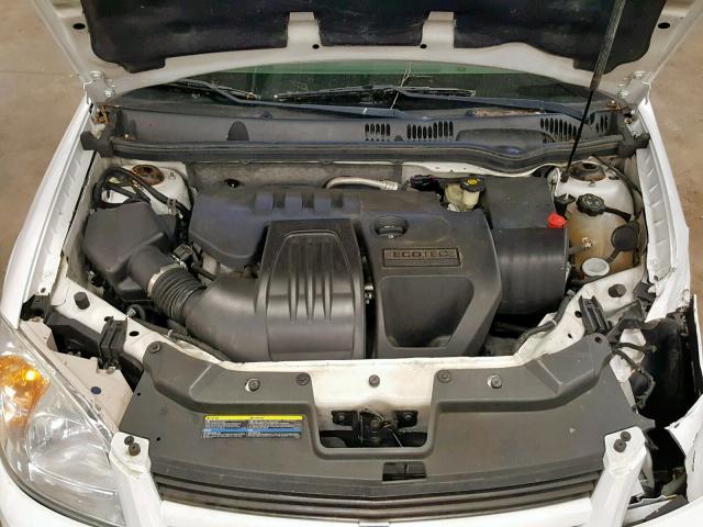 1G1AK52F857632233 - 2005 CHEVROLET COBALT WHITE photo 7