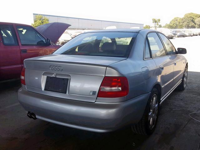 WAURD68D31A016983 - 2001 AUDI S4 2.7 QUA SILVER photo 4