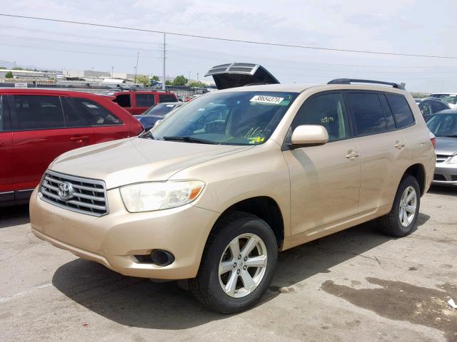 JTEES41A292119096 - 2009 TOYOTA HIGHLANDER GOLD photo 2