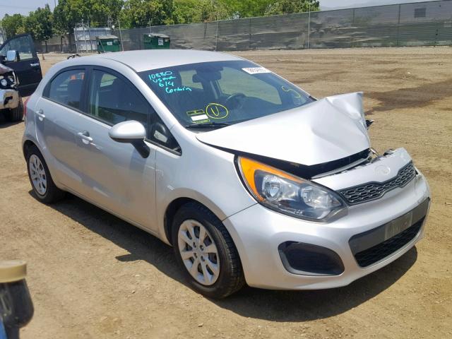 KNADM5A30D6303209 - 2013 KIA RIO LX SILVER photo 1