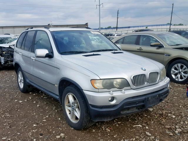 5UXFB33563LH45112 - 2003 BMW X5 4.4I SILVER photo 1