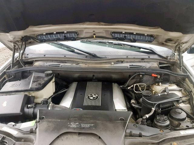 5UXFB33563LH45112 - 2003 BMW X5 4.4I SILVER photo 7