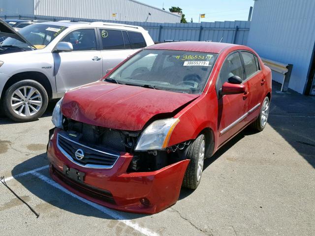 3N1AB6AP4CL761072 - 2012 NISSAN SENTRA 2.0 BURGUNDY photo 2