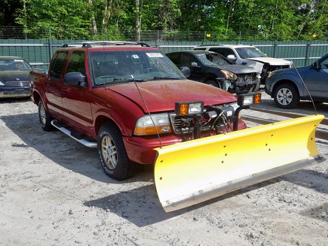 1GTDT13W72K234948 - 2002 GMC SONOMA RED photo 1