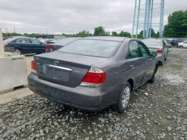 4T1BE32K55U610563 - 2005 TOYOTA CAMRY LE GRAY photo 4