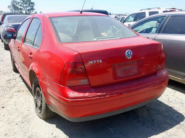 3VWRK69M52M041389 - 2002 VOLKSWAGEN JETTA GL RED photo 3