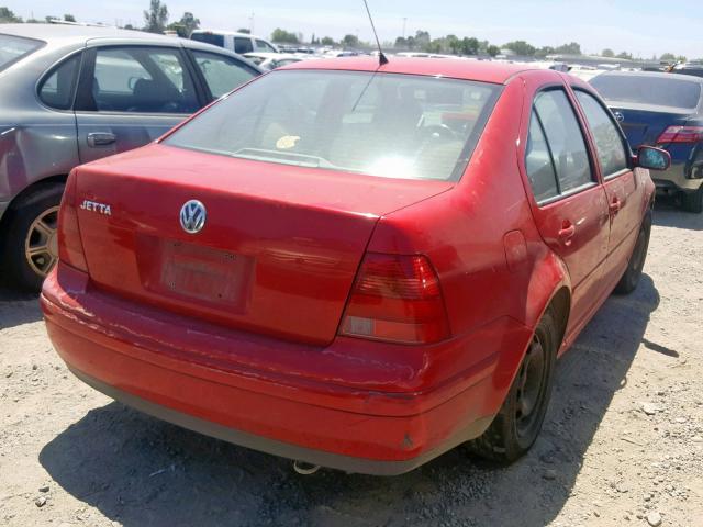 3VWRK69M52M041389 - 2002 VOLKSWAGEN JETTA GL RED photo 4