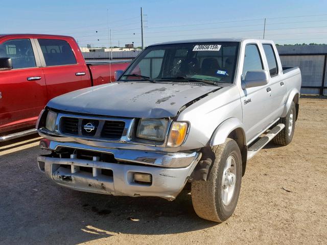 1N6ED27T3YC310771 - 2000 NISSAN FRONTIER C GRAY photo 2