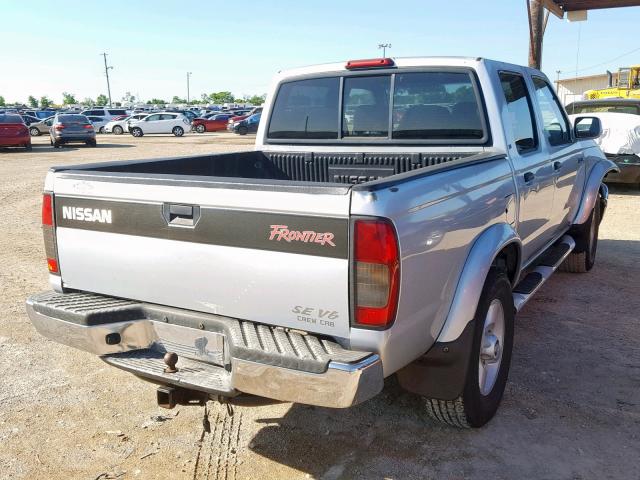 1N6ED27T3YC310771 - 2000 NISSAN FRONTIER C GRAY photo 4