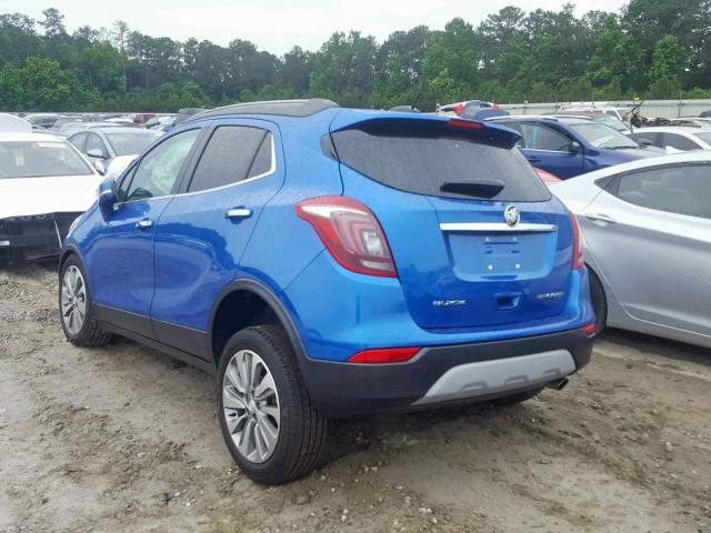 KL4CJASB5JB663515 - 2018 BUICK ENCORE PRE BLUE photo 3