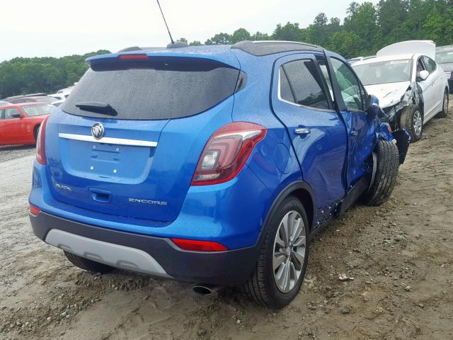 KL4CJASB5JB663515 - 2018 BUICK ENCORE PRE BLUE photo 4