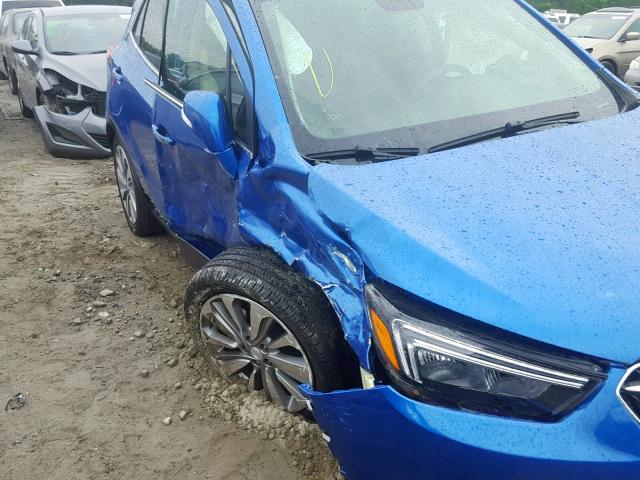 KL4CJASB5JB663515 - 2018 BUICK ENCORE PRE BLUE photo 9