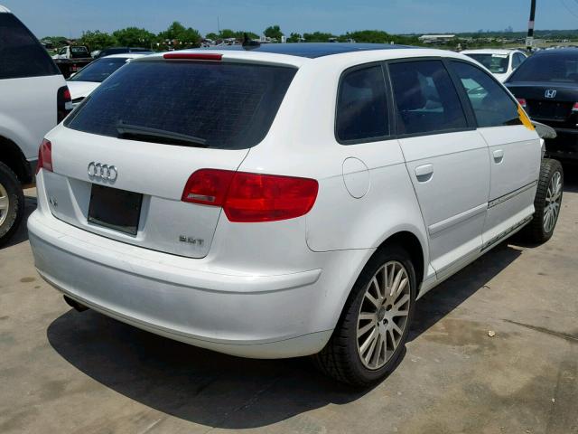 WAUNF78P58A136190 - 2008 AUDI A3 2.0 PRE WHITE photo 4