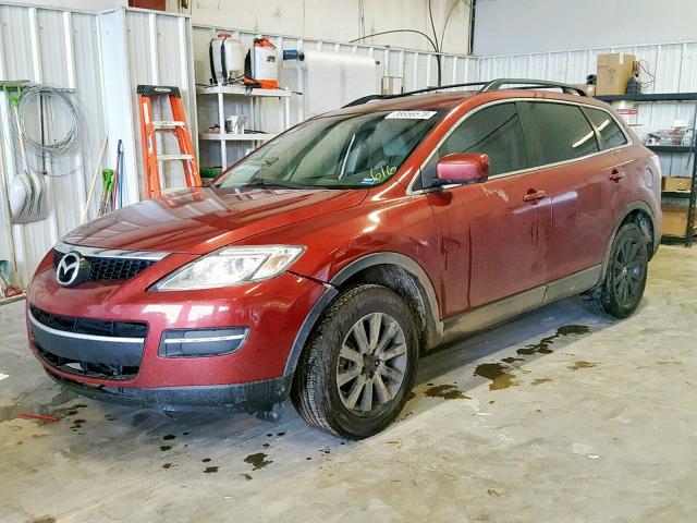 JM3TB38A480131991 - 2008 MAZDA CX-9 MAROON photo 2