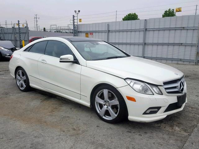 WDDKJ7CB1AF047912 - 2010 MERCEDES-BENZ E 550 WHITE photo 1