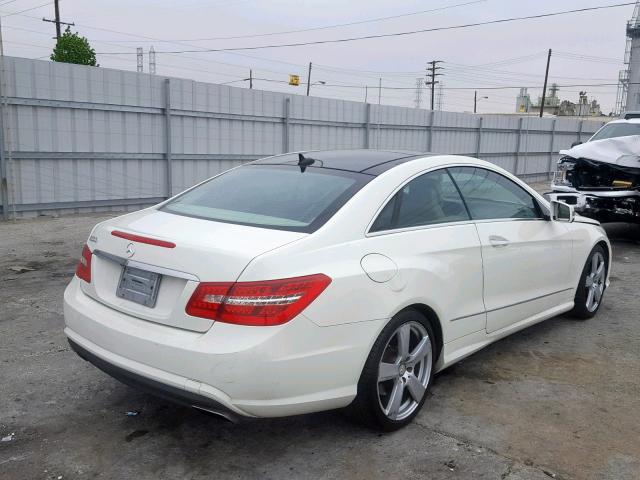 WDDKJ7CB1AF047912 - 2010 MERCEDES-BENZ E 550 WHITE photo 4