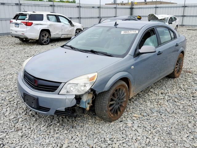 1G8ZX57729F193078 - 2009 SATURN AURA XR GRAY photo 2