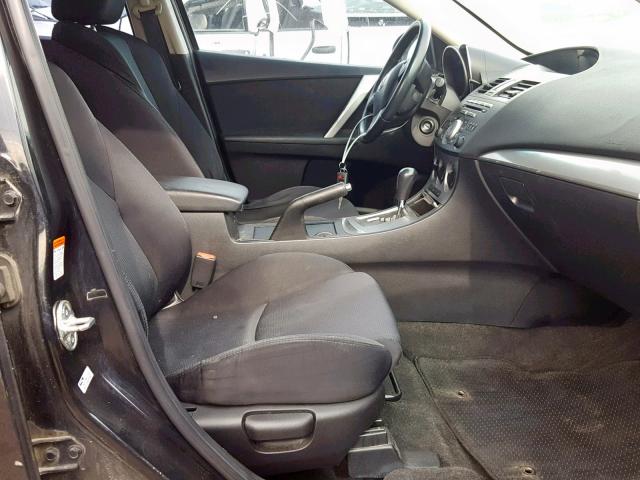 JM1BL1S55A1337435 - 2010 MAZDA 3 S BLACK photo 5