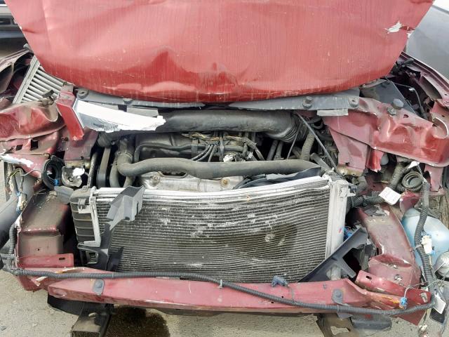 1G8ZS57N68F120436 - 2008 SATURN AURA XE RED photo 7