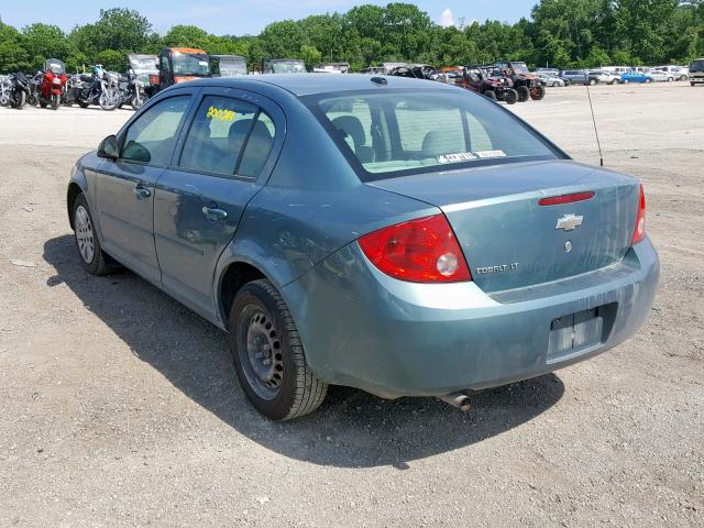 1G1AT58H897167254 - 2009 CHEVROLET COBALT LT GREEN photo 3