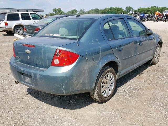 1G1AT58H897167254 - 2009 CHEVROLET COBALT LT GREEN photo 4