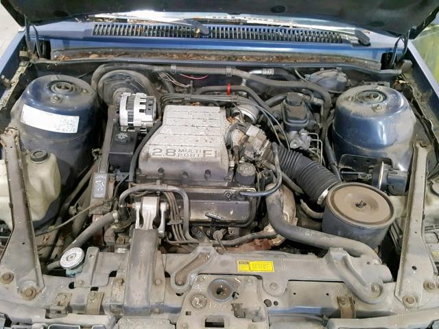 1G2AF51W4K6273563 - 1989 PONTIAC 6000 LE BLUE photo 7